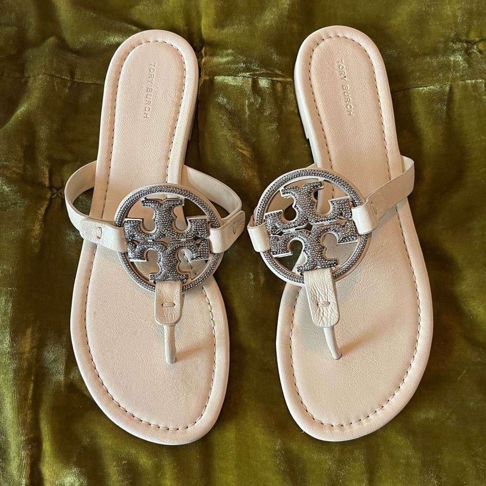 Tory Burch Embellished Miller Sandals